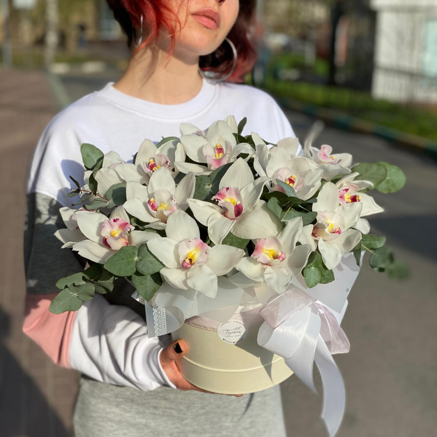 Композиция Орхидеи Цимбидиум