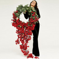 Венок Рождественский Кристмас АРТ 150см