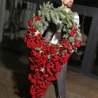 Венок Рождественский Кристмас АРТ 150см