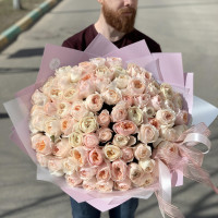 Букет из пионовидных роз Королевский подарок