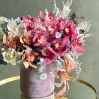 Композиция морозные орхидеи-М