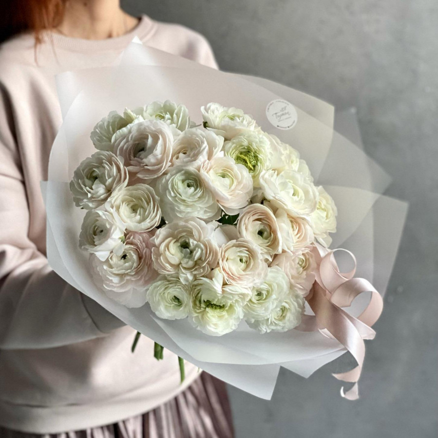 Монобукет ранункулюсов, 25 шт.