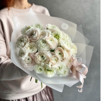 Монобукет ранункулюсов, 25 шт.