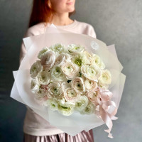 Монобукет ранункулюсов, 25 шт.