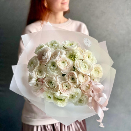 Монобукет ранункулюсов, 25 шт.
