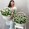 Белые тюльпаны ПОЦЕЛУЙЧИКИ, 101 шт. Нидерланды