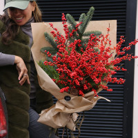 Зимний букет ИЛЕКС+ПИХТА