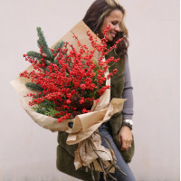 Зимний букет ИЛЕКС+ПИХТА