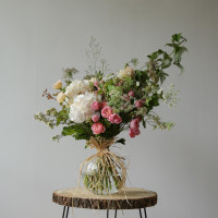 Букет с гортензиями ЛЕСНАЯ НИМФА