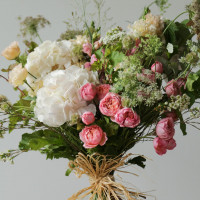 Букет с гортензиями ЛЕСНАЯ НИМФА