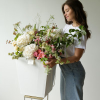 Букет с гортензиями ЛЕСНАЯ НИМФА