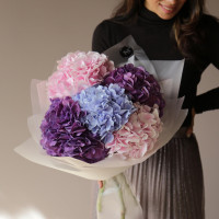 Букет ГОРТЕНЗИЯ МИКС, 5 шт