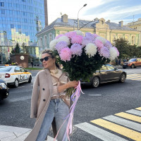 Букет ХРИЗАНТЕМЫ МИКС, 29 шт