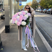 Букет ХРИЗАНТЕМЫ МИКС, 29 шт