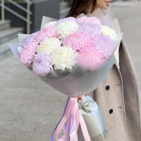 Букет ХРИЗАНТЕМЫ МИКС, 15 шт