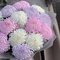 Букет ХРИЗАНТЕМЫ МИКС, 15 шт