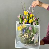 Весенний букет в вазе,  ароматный микс