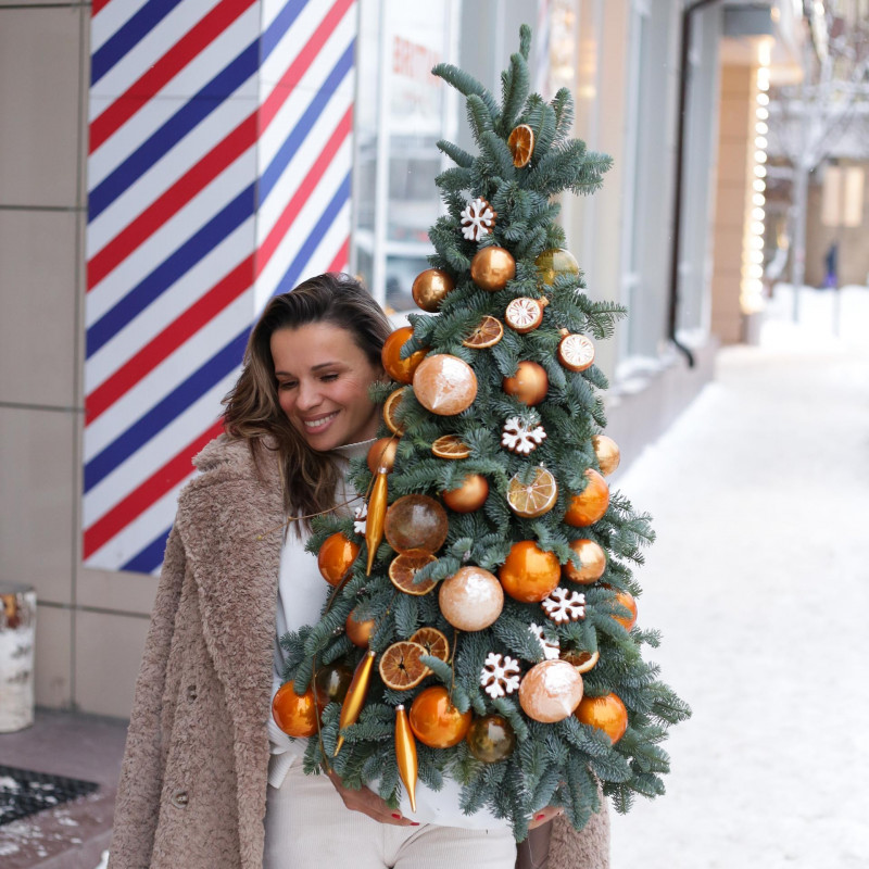 Елка из НАТУР пихты СЛАДКИЙ АПЕЛЬСИН, 110 см