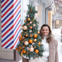 Елка из НАТУР пихты СЛАДКИЙ АПЕЛЬСИН, 110 см