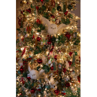 Елка с оформлением РОЖДЕСТВО