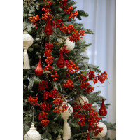 Елка с оформлением РЯБИНОВАЯ РОСКОШЬ