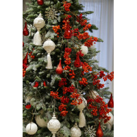 Елка с оформлением РЯБИНОВАЯ РОСКОШЬ