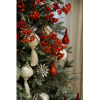 Елка с оформлением РЯБИНОВАЯ РОСКОШЬ