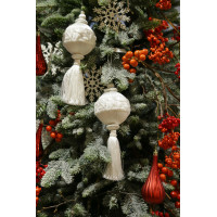 Елка с оформлением РЯБИНОВАЯ РОСКОШЬ