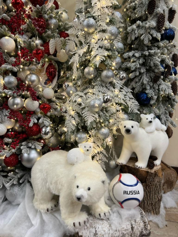 Сет елок с оформлением СНЕЖНАЯ СКАЗКА, 4 елки