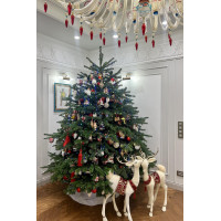 ЖИВАЯ пихта с оформлением НОСТАЛЬГИЯ, 2,5 м