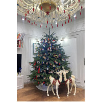 ЖИВАЯ пихта с оформлением НОСТАЛЬГИЯ, 2,5 м