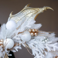 Эффектный венок БЕЛЫЙ ДРАКОН 2024