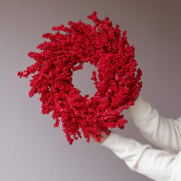 Венок ИЛЕКС ЯГОДНЫЙ, ИССК. 40 см, В ЕД ЭКЗ