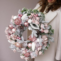 Венок ПУДРА ЛОШАДКА, 55 см