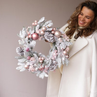 Венок ПУДРА, 45 см.