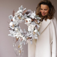 Венок СЕРЕБРО, 47 см