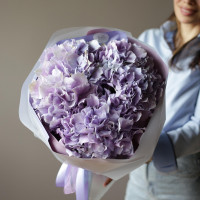 Букет ЧЕРНИЧНЫЙ ПЛОМБИР, гортензия 5 шт