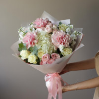 Букет из микса роз ОРГАНЗА *