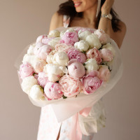 Букет * ПИОНОВ ПЛОМБИР * 35 шт.