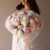 Букет * ПИОНОВ ПЛОМБИР * 35 шт.