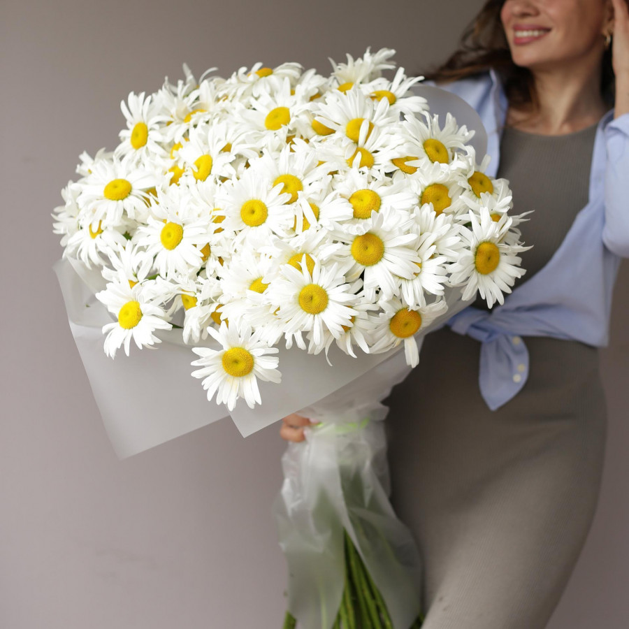 Букет РОМАШКИ, 101 шт