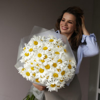 Букет РОМАШКИ, 101 шт