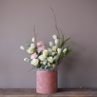 Весенний букет в коробке ЛЯ МУР