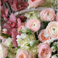 Корзина цветов премиум ВЕСЕННИЙ САД *