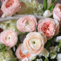 Корзина цветов премиум ВЕСЕННИЙ САД *