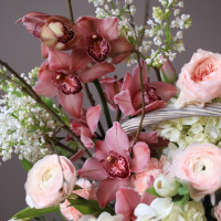 Корзина цветов премиум ВЕСЕННИЙ САД *