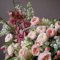 Корзина цветов премиум ВЕСЕННИЙ САД *