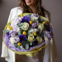 Букет с анемонами СОЛНЕЧНЫЙ ТУМАН