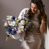 Букет в вазе ВЕСЕННИЙ ТУМАН