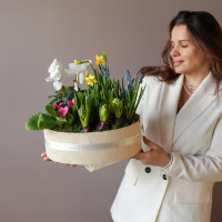 Весенний садик ПРАЙМ,  в овале S - 30х28 см